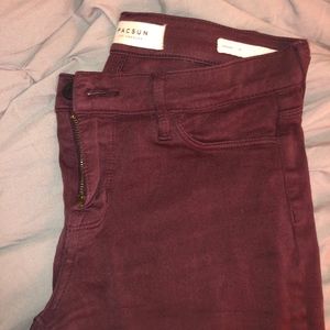 Pac Sun Maroon Jeggings Size 25